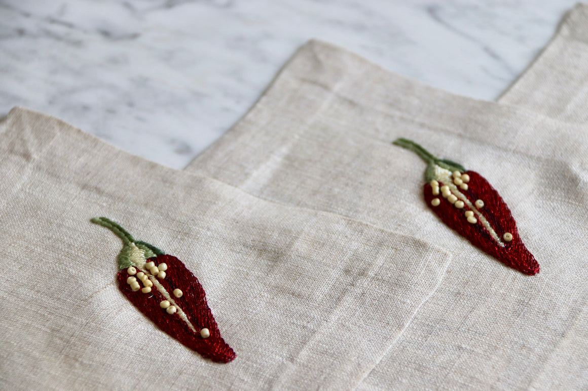 PORTAVASOS CHILES ROJOS