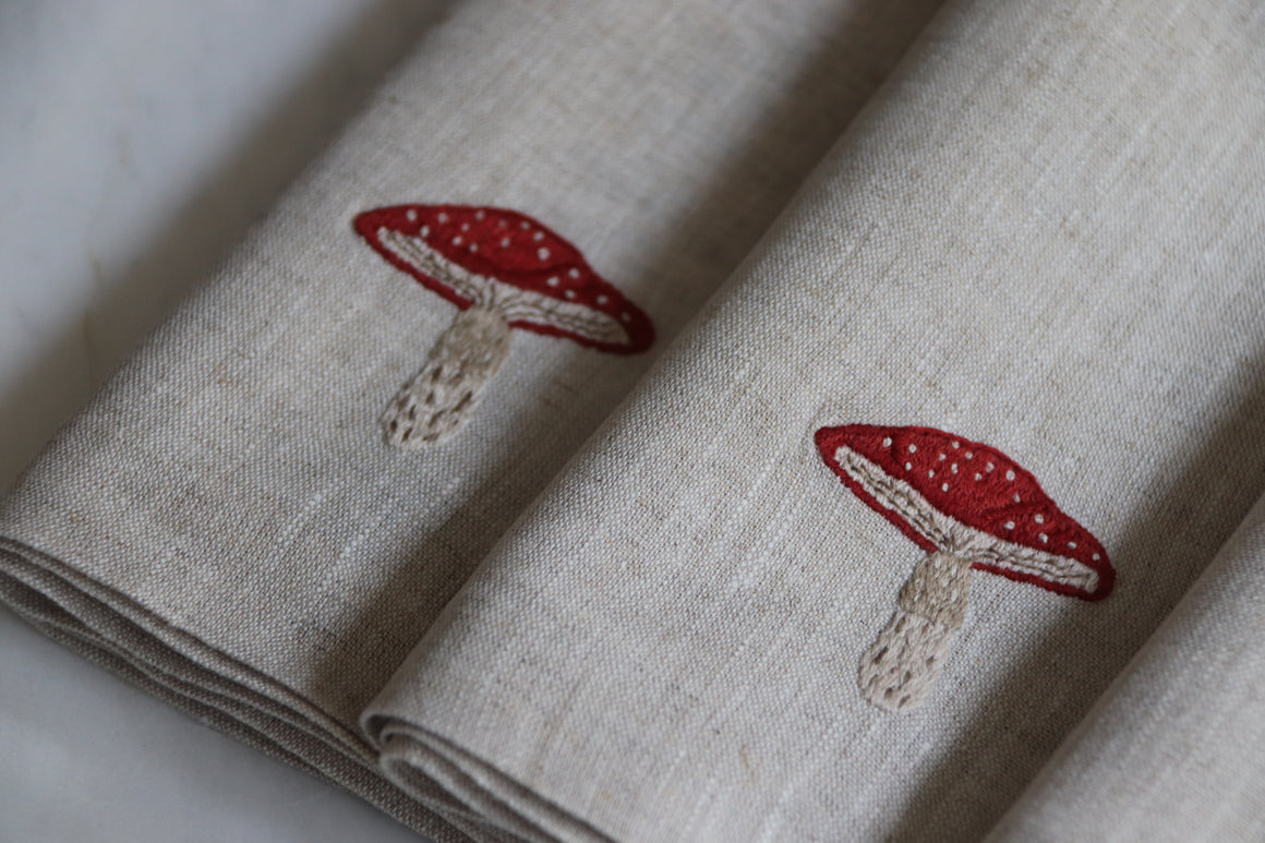 SERVILLETAS E INDIVIDUALES HONGO AMANITA